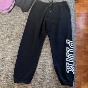Victoria’s Secret PINK joggers, Size S, Black